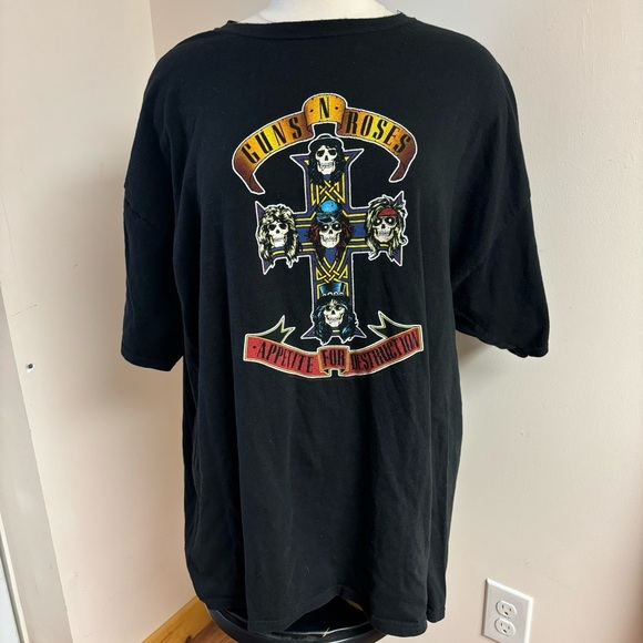 Vintage Men’s 90s Guns N Roses Appetite For Destruction Tour Graphic T shirt - Picture 2 of 4
